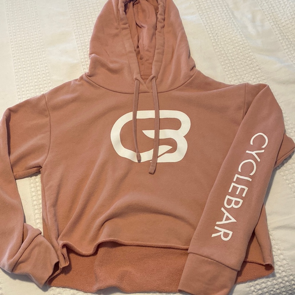 Cyclebar crop hoodie